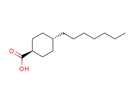 Molecular Structure of 38289-31-5 (trans-4-Heptylcyclohexanecarboxylic acid)
