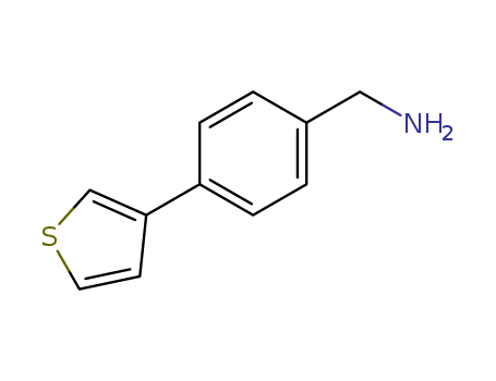 (4-thiophen-3-ylphenyl)methanamine