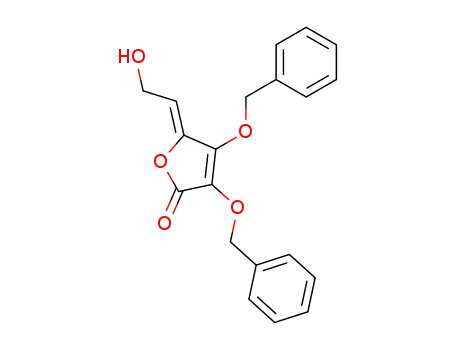 Molecular Structure of 185675-57-4 (2(5H)-Furanone, 5-(2-hydroxyethylidene)-3,4-bis(phenylmethoxy)-, (Z)-)