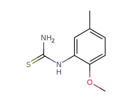 Molecular Structure of 88686-29-7 (2-METHOXY-5-METHYLPHENYLTHIOUREA)