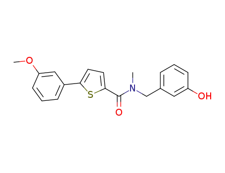 N-(3-hydroxybenzyl)-5-(3-methoxyphenyl)-N-methylthiophene-2-carboxamide
