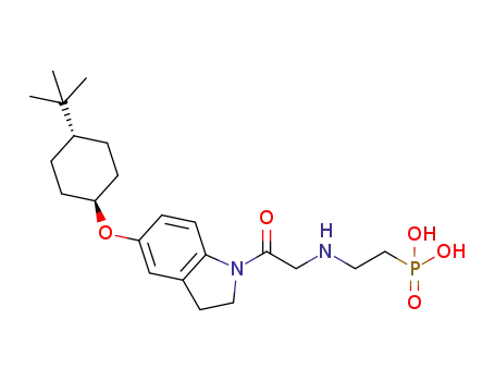 (2-{2-[5-(trans-4-tert-butyl-cyclohexyloxy)-2,3-dihydro-indol-1-yl]-2-oxo-ethylamino}-ethyl)-phosphonic acid