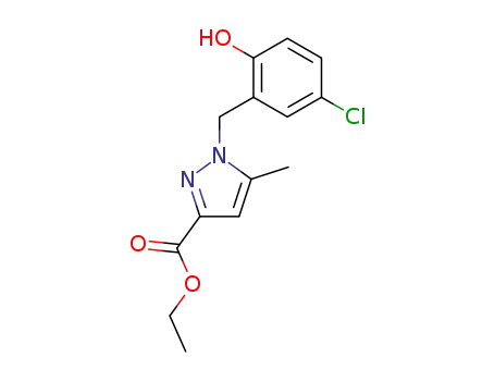 1H-Pyrazole-3-carboxylic acid,
1-[(5-chloro-2-hydroxyphenyl)methyl]-5-methyl-, ethyl ester