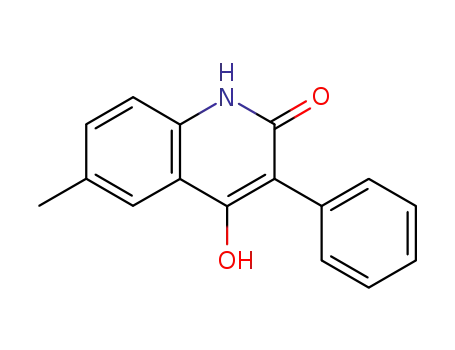 Molecular Structure of 28566-10-1 (2-hydroxy-6-methyl-3-phenylquinolin-4(1H)-one)