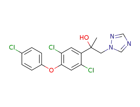 2-[2,5-dichloro-4-(4-chlorophenoxy)phenyl]-1-(1,2,4-triazol-1-yl)propan-2-ol