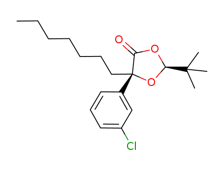 (2S,5S)-2-(tert-butyl)-5-(3-chlorophenyl)-5-heptyl-1,3-dioxolan-4-one