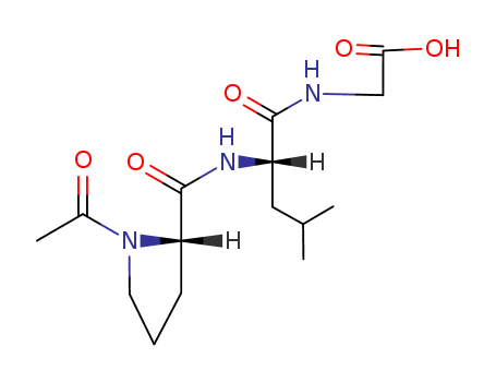 2-[[2-[(1-acetylpyrrolidine-2-carbonyl)amino]-4-methylpentanoyl]amino]acetic acid
