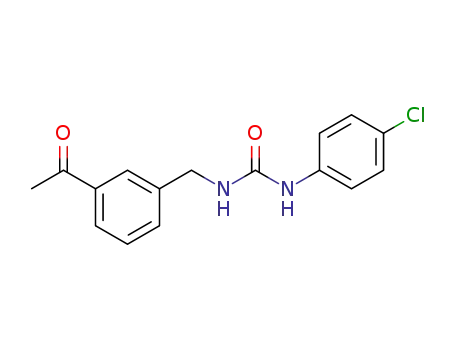 1-(3-acetylbenzyl)-3-(4-chlorophenyl) urea