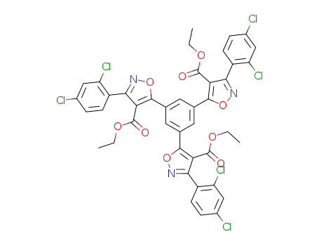 triethyl 5,5',5-(benzene-1,3,5-triyl)tris(3-(2,4-dichlorophenyl)isoxazole-4-carboxylate)