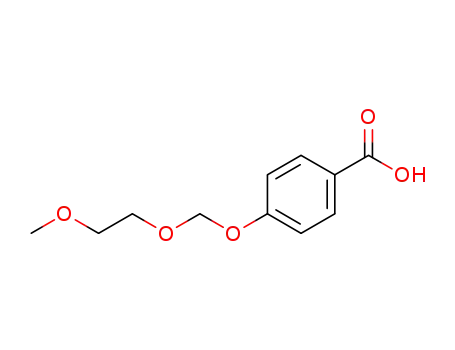 Molecular Structure of 113102-01-5 (Benzoic acid, 4-[(2-methoxyethoxy)methoxy]-)