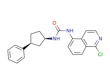 1-(1-chloroisoquinolin-5-yl)-3-[(1R,3S)-3-phenylcyclopentyl]urea
