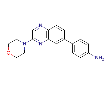 4-(3-morpholin-4-yl-quinoxalin-6-yl)-phenylamine
