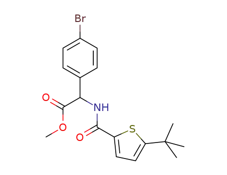 methyl 2-(4-bromophenyl)-2-(5-(tert-butyl)thiophene-2-carboxamido)acetate