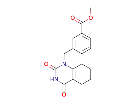 Molecular Structure of 1432671-39-0 (1-(3-methoxycarbonylbenzyl)-5,6,7,8-tetrahydroquinazoline-2,4(1H,3H)-dione)