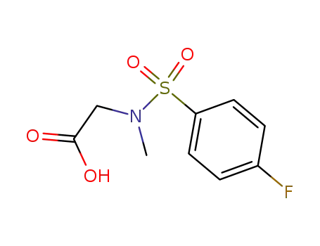 Molecular Structure of 287403-15-0 ([(4-FLUORO-BENZENESULFONYL)-METHYL-AMINO]-ACETIC ACID)