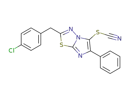 2-(4-chlorobenzyl)-6-phenylimidazo[2,1-b][1,3,4]thiadiazol-5-yl thiocyanate