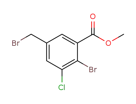 methyl 2-bromo-5-(bromomethyl)-3-chlorobenzoate