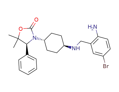 (S)-3-((1r,4S)-4-((2-amino-5-bromobenzyl)amino)cyclohexyl)-5,5-dimethyl-4-phenyloxazolidin-2-one