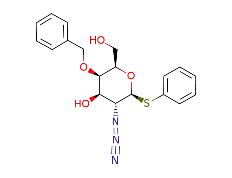 (2S,3R,4R,5R,6R)-3-Azido-5-benzyloxy-6-hydroxymethyl-2-phenylsulfanyl-tetrahydro-pyran-4-ol