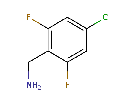 Molecular Structure of 518357-43-2 ((4-Chloro-2,6-difluorophenyl)methanamine)