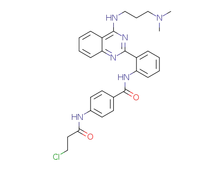 4-(3-chloropropanamido)-N-(2-(4-((3-(dimethylamino)propyl)amino)quinazolin-2-yl)phenyl)benzamide