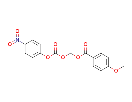 Molecular Structure of 1541195-77-0 ((4-nitrophenoxy)carbonyloxymethyl 4-methoxybenzoate)