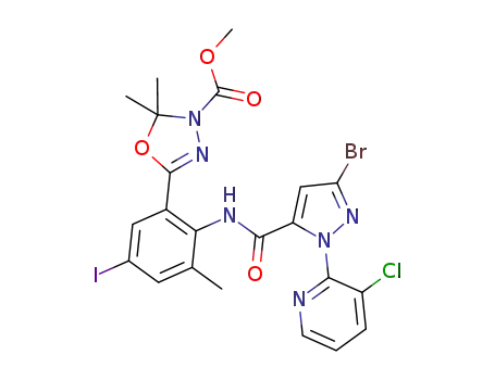 methyl 5-(2-(3-bromo-1-(3-chloropyridin-2-yl)-1H-pyrazole-5-carboxamido)-5-iodo-3-methylphenyl)-2,2-dimethyl-1,3,4-oxadiazole-3(2H)-carboxylate