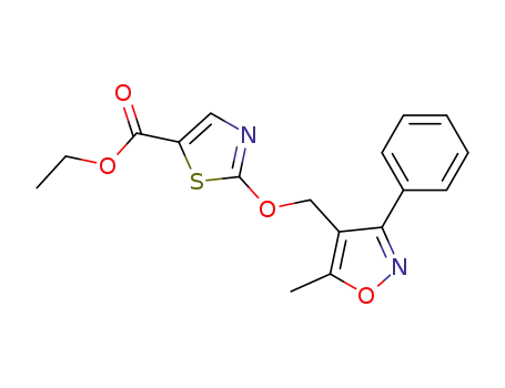 2-(5-methyl-3-phenyl-isoxazol-4-ylmethoxy)-thiazole-5-carboxylic acid ethyl ester