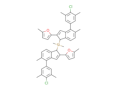dimethylbis[2-{2-(5-methylfuryl)}-4-(4-chloro-3,5-dimethylphenyl)-5-methylindenyl]silane