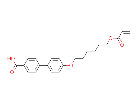 Molecular Structure of 134903-88-1 (4'-(6-(acryloyloxy)hexyloxy)biphenyl-4-carboxylic acid)