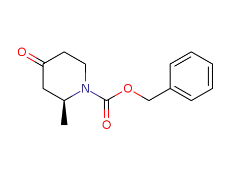 Molecular Structure of 921599-74-8 ((S)-1-CBZ-2-METHYL-PIPERIDIN-4-ONE)