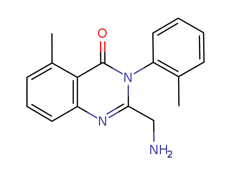 4(3H)-Quinazolinone, 2-(aminomethyl)-5-methyl-3-(2-methylphenyl)-