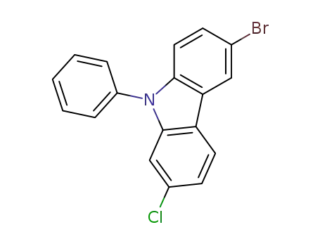 2-chloro-6-bromo-N-phenylylcarbazole