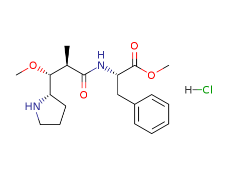 L-Phenylalanine, N-[(2R,3R)-3-methoxy-2-methyl-1-oxo-3-(2S)-2-pyrrolidinylpropyl]-, methyl ester, monohydrochloride (9CI)