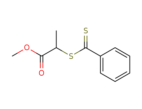 Propanoic acid, 2-[(phenylthioxomethyl)thio]-, methyl ester