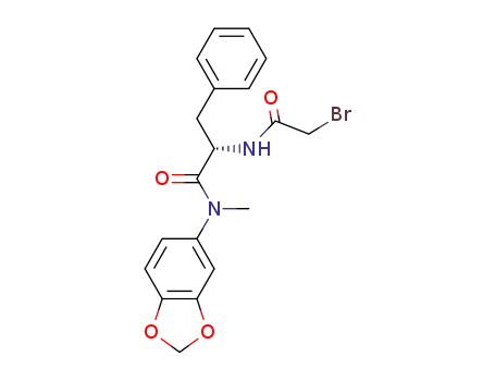 (S)-N-(benzo[d][1,3]dioxol-5-yl)-2-(2-bromoacetamido)-N-methyl-3-phenylpropanamide