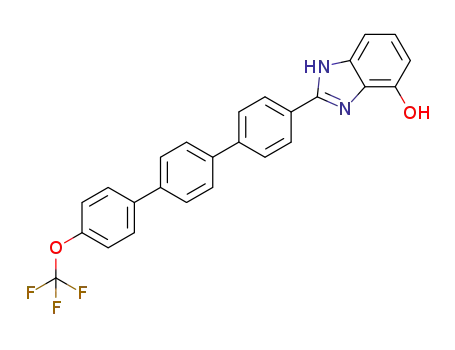 Molecular Structure of 1370618-71-5 (4-hydroxy-2-(4-trifluoromethoxy[1,1':4',1''-terphenyl]-4-yl)-1H-benzo[d]imidazole)