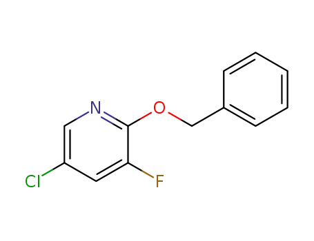 Molecular Structure of 1227622-70-9 (2-(benzyloxy)-5-chloro-3-fluoropyridine)