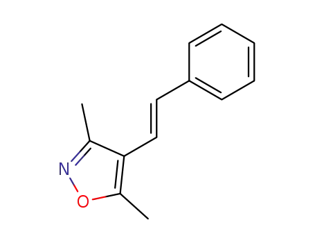 Molecular Structure of 81190-81-0 (3,5-dimethyl-4-trans-styrylisoxazole)