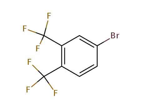 Molecular Structure of 320-29-6 (3,4-Bis(trifluoromethyl)bromobenzene)