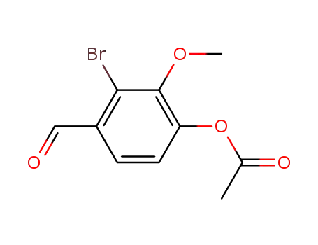 Benzaldehyde, 4-(acetyloxy)-2-bromo-3-methoxy-