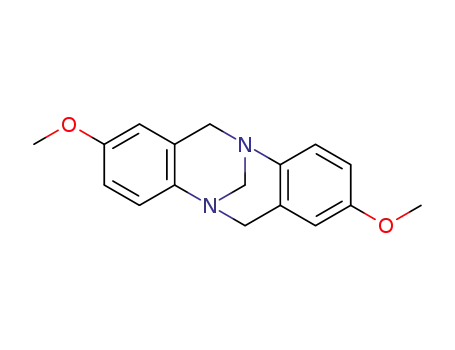 Molecular Structure of 847-23-4 (2,8-dimethoxy-6H,12H-5,11-methanodibenzo[b,f][1,5]diazocine)