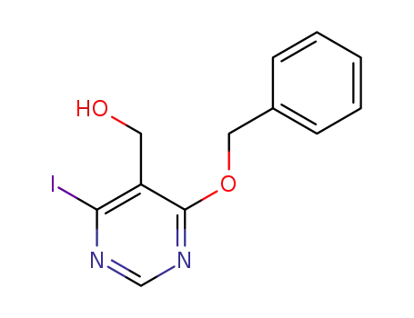 (4-(benzyloxy)-6-iodopyrimidin-5-yl)methanol