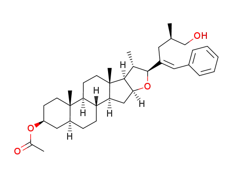 [23(23')E,22S,25R]-23(23')-benzyliden-5α-furostan-3β,26-diol 3-monoacetate