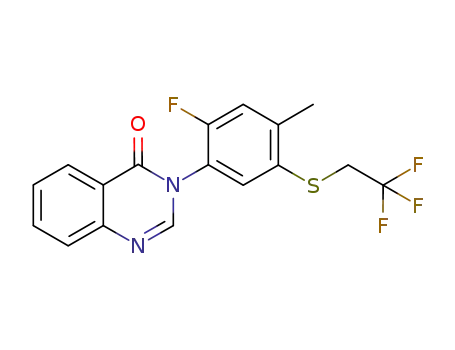 2-(2,2,2-trifluoroethylsulfanyl)-4-(4-oxo-quinazolin-3-yl)-5-fluoro-toluene