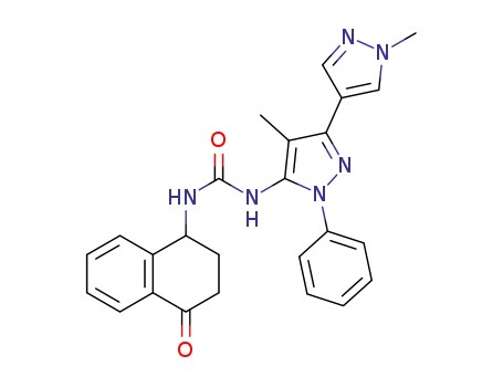 1-(1',4-dimethyl-1-phenyl-1H,1'H-[3,4'-bipyrazol]-5-yl)-3-(4-oxo-1,2,3,4-tetrahydronaphthalen-1-yl)urea