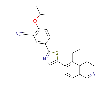 5-[5-(5-ethyl-3,4-dihydro-isoquinolin-6-yl)-thiazol-2-yl]-2-isopropoxybenzonitrile
