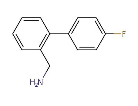 Molecular Structure of 884504-18-1 ((4'-FLUORO[1,1'-BIPHENYL]-2-YL)METHANAMINE)