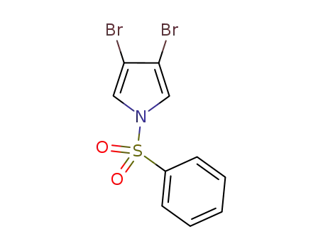 Molecular Structure of 1003856-43-6 (1-BENZENESULFONYL-3,4-DIBROMO-1H-PYRROLE)