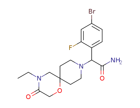 2-(4-bromo-2-fluorophenyl)-2-(4-ethyl-3-oxo-1-oxa-4,9-diazaspiro[5.5]undecan-9-yl)acetamide